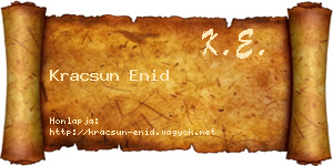 Kracsun Enid névjegykártya
